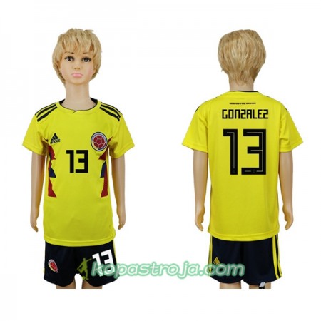 Billiga Fotbollströjor Colombia Gonzalez 13 Barn WM 2018 Hemma tröja